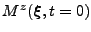 $ M^z(\boldsymbol{\xi},t=0)$