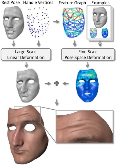 Hybrid face animation pipeline.